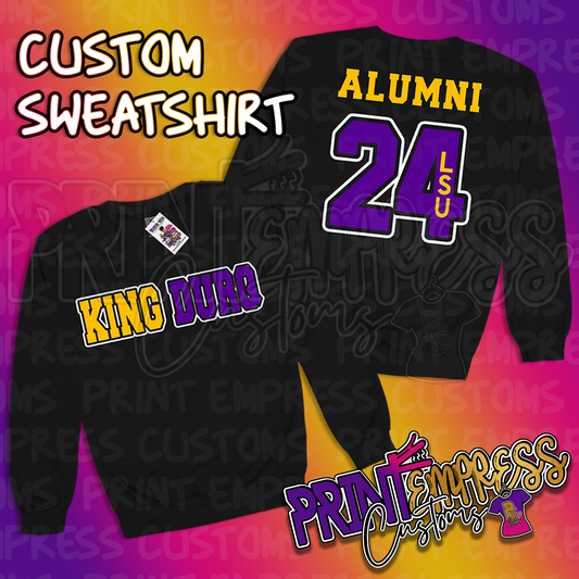 Reserved: Purple & Gold Graduate Tees + Sweatshirt