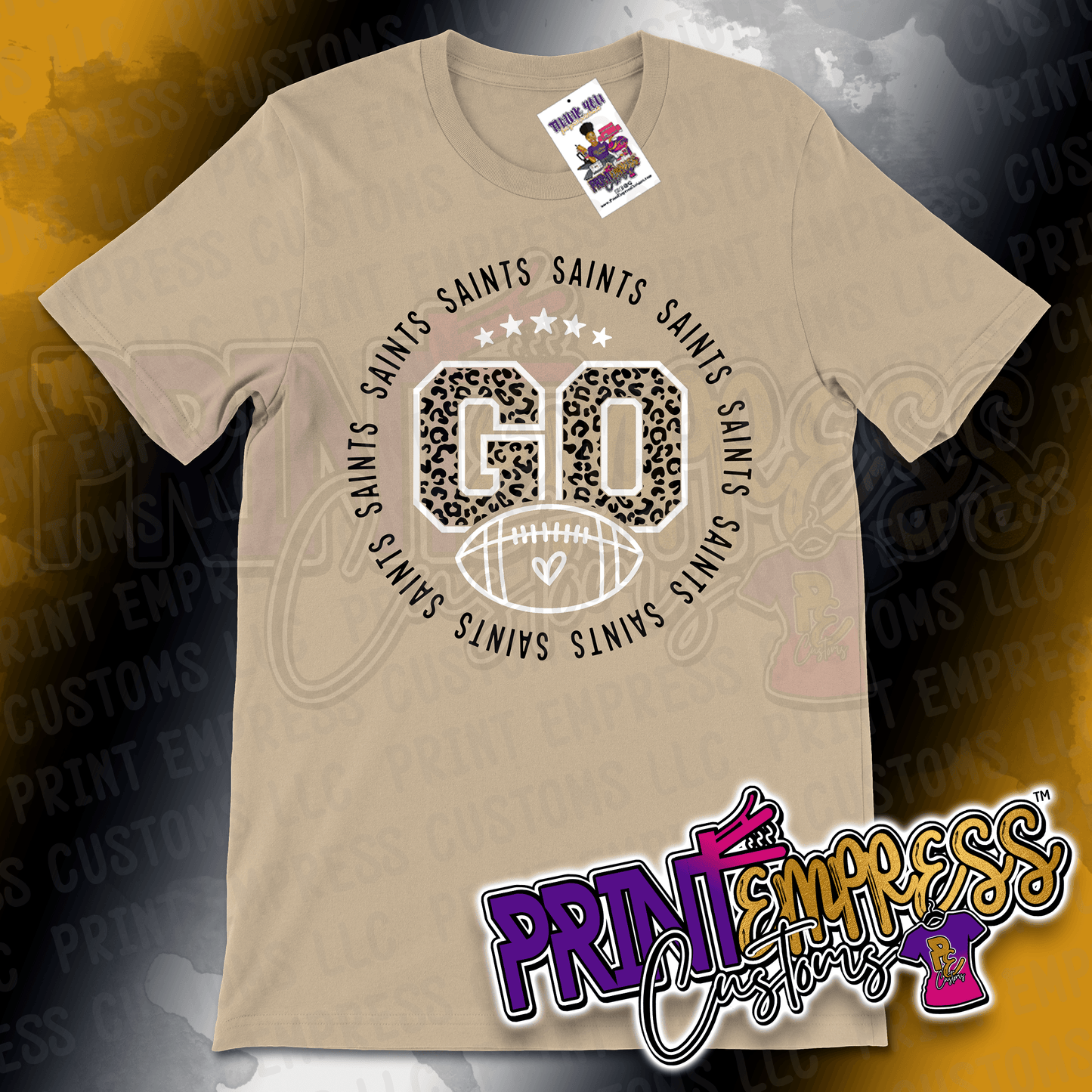 Saints Go Round Tee - PRINT EMPRESS CUSTOMS LLC