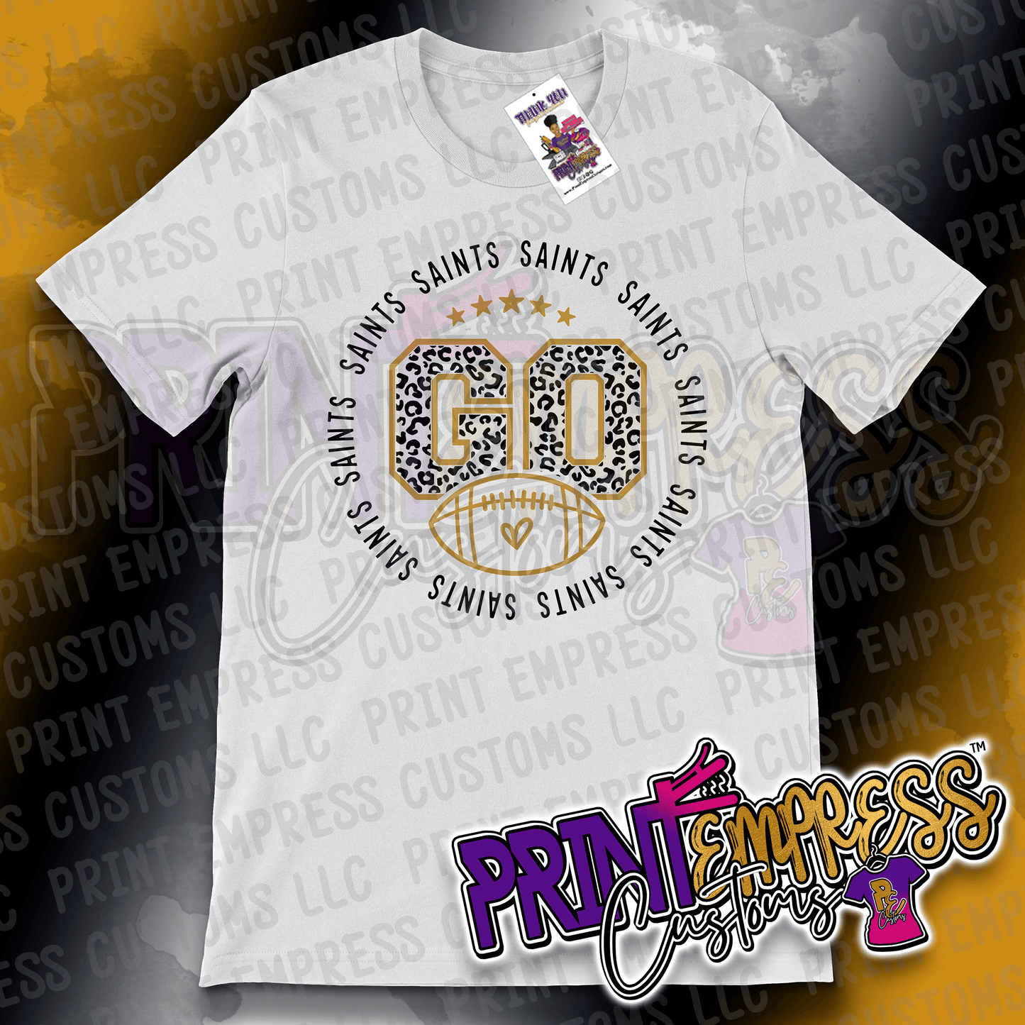 Saints Go Round Tee - PRINT EMPRESS CUSTOMS LLC
