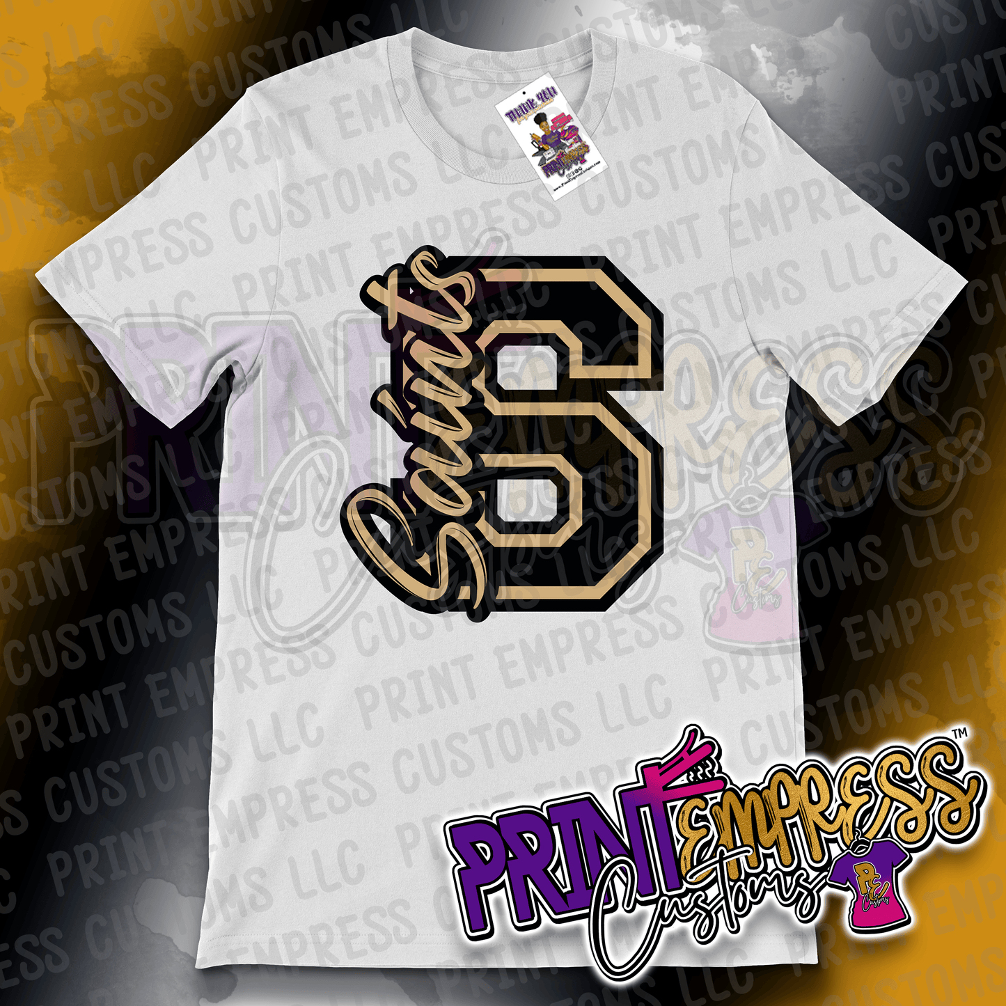 Saints Signature Tee - PRINT EMPRESS CUSTOMS LLC