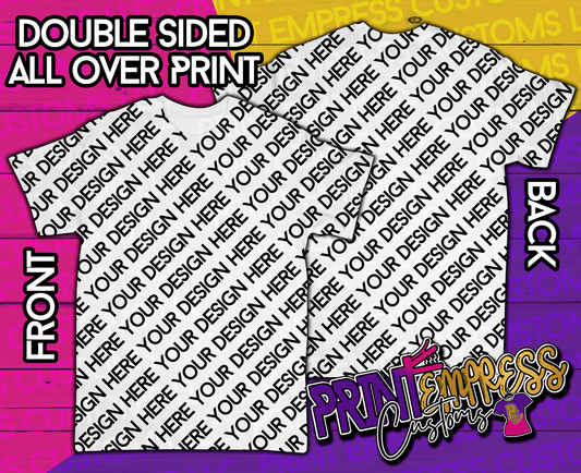 Custom: 3D Front & Back Tee (Any Occasion) - PRINT EMPRESS CUSTOMS LLC