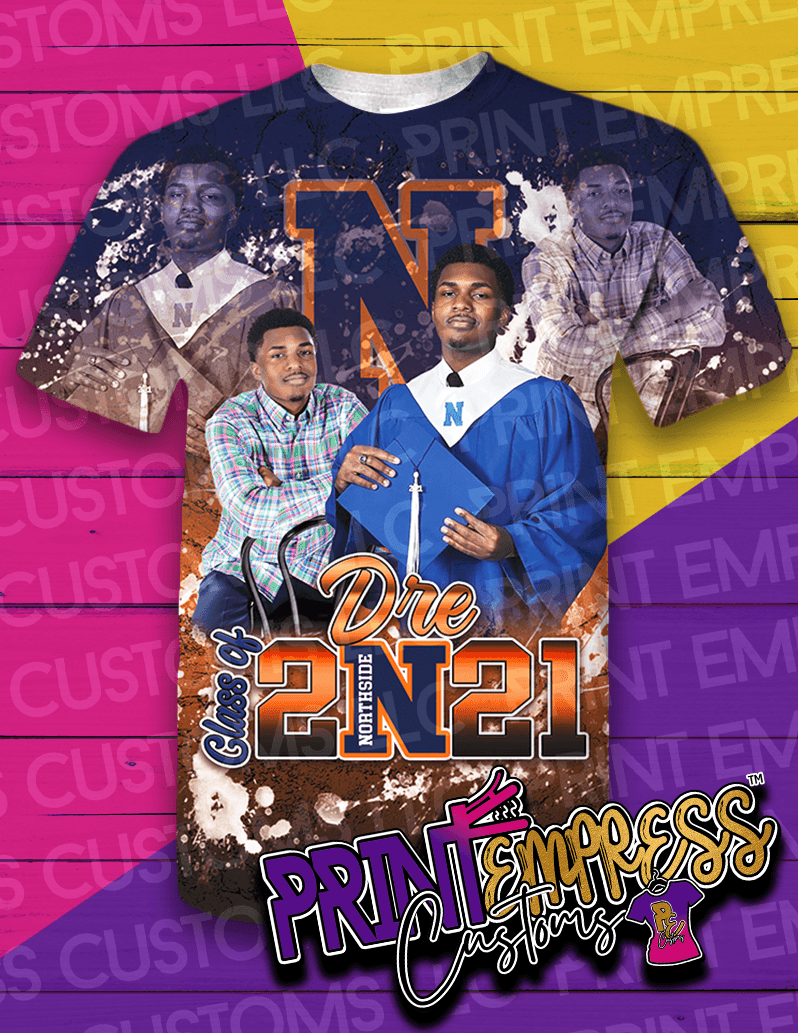 Custom: 3D Graduation Shirt - PRINT EMPRESS CUSTOMS LLC