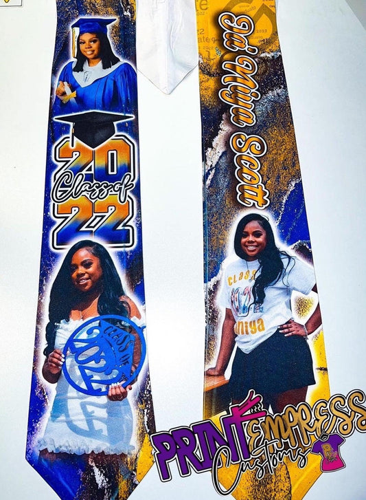 Custom: Graduation Stoles (60" & 70") - PRINT EMPRESS CUSTOMS LLC