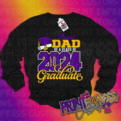 Reserved: Purple & Gold Graduate Tees + Sweatshirt