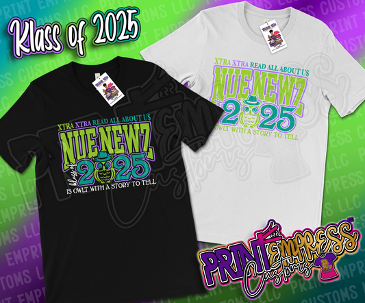 Xtra Xtra Nue Newz is OWLT Glittered Tee