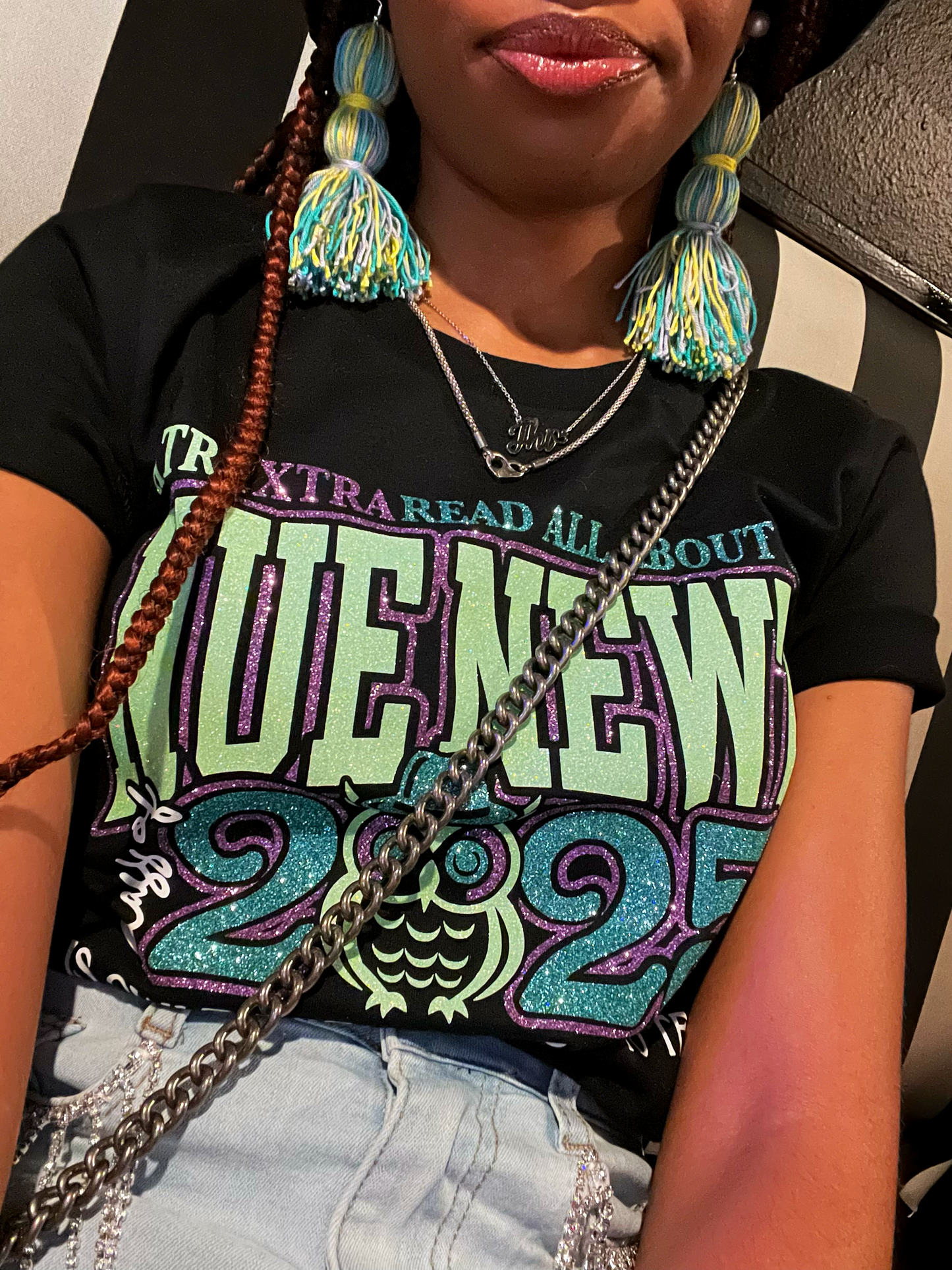 Xtra Xtra Nue Newz is OWLT Glittered Tee