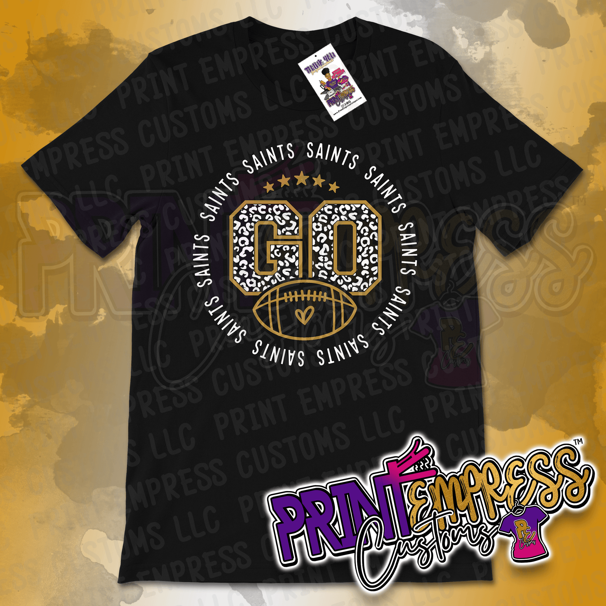 Saints Go Round Tee - PRINT EMPRESS CUSTOMS LLC