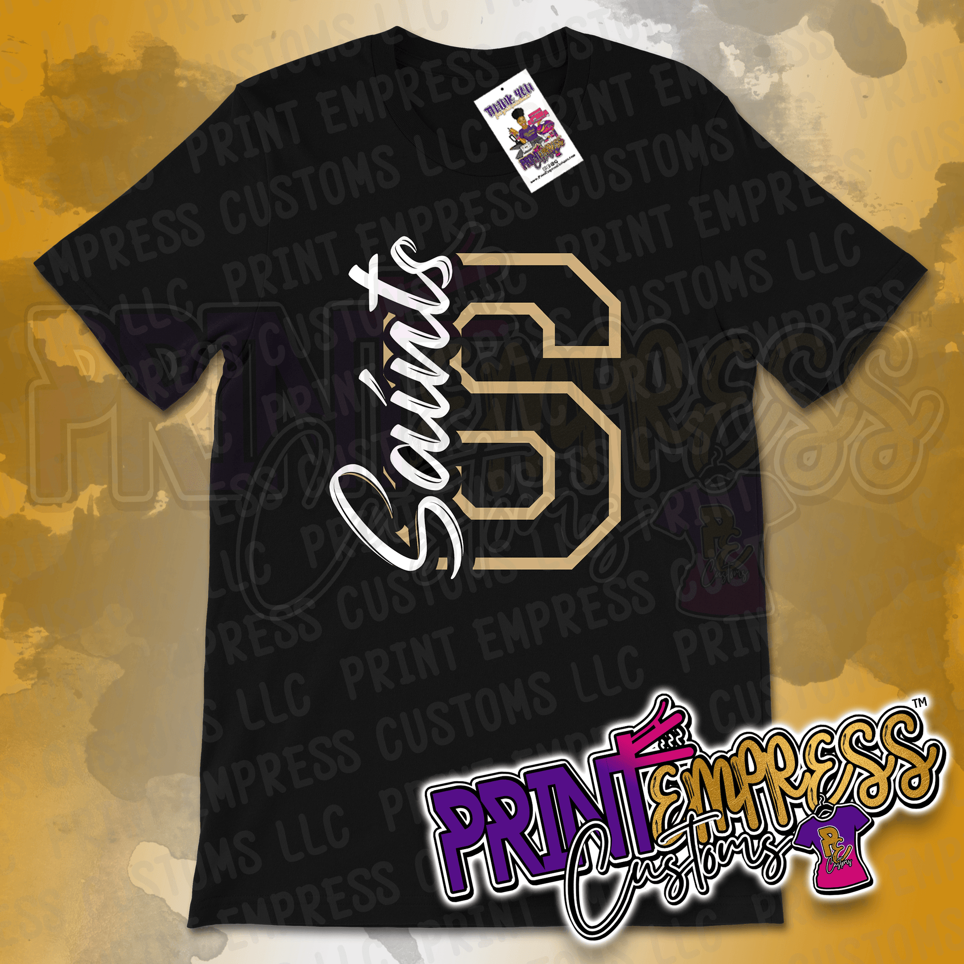 Saints Signature Tee - PRINT EMPRESS CUSTOMS LLC