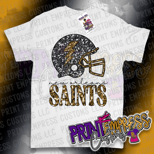 Sparkle N.O. Saints Tee - PRINT EMPRESS CUSTOMS LLC