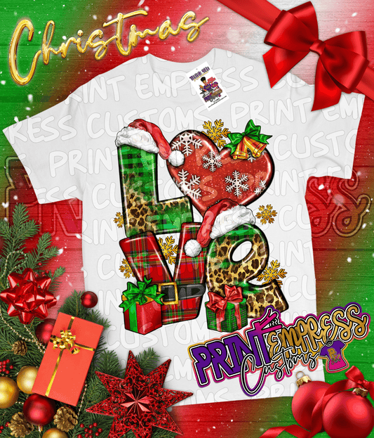 Christmas: Love Tee (Youth & Adult) - PRINT EMPRESS CUSTOMS LLC
