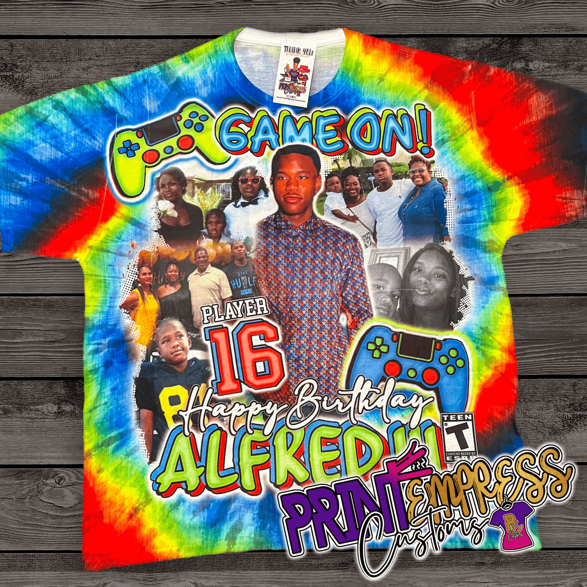 Custom: 3D Front & Back Tee (Any Occasion) - PRINT EMPRESS CUSTOMS LLC