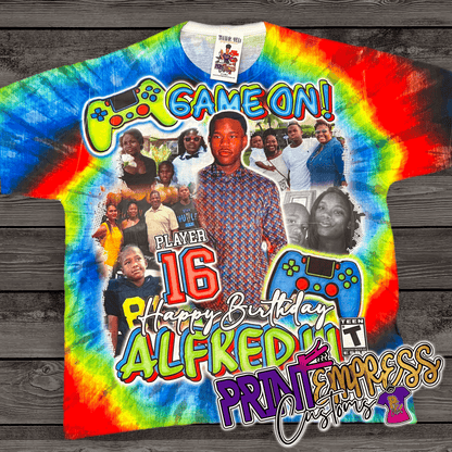 Custom: 3D Front & Back Tee (Any Occasion) - PRINT EMPRESS CUSTOMS LLC