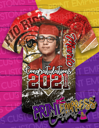 Custom: 3D Graduation Shirt - PRINT EMPRESS CUSTOMS LLC