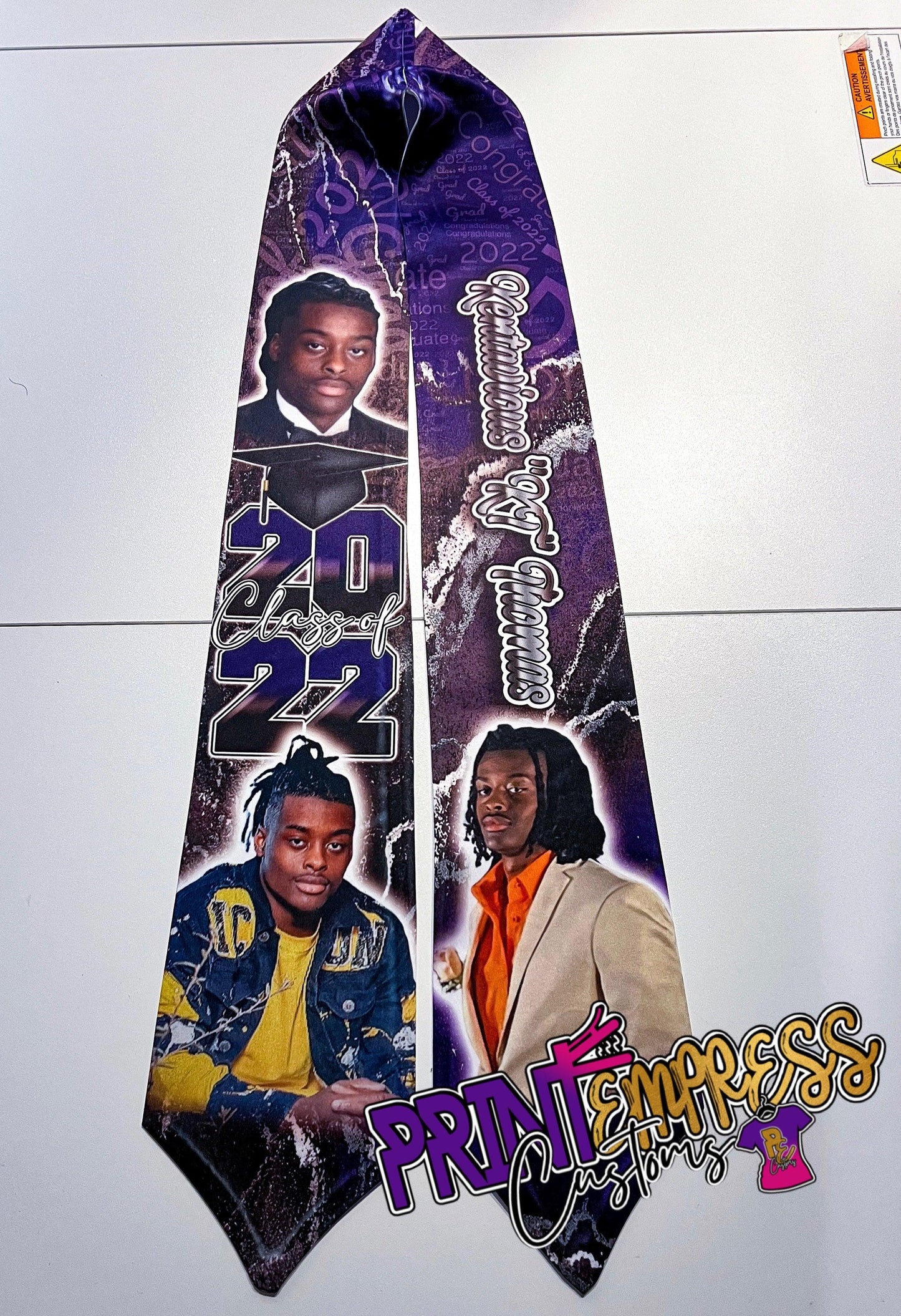 Custom: Graduation Stoles (60" & 70") - PRINT EMPRESS CUSTOMS LLC
