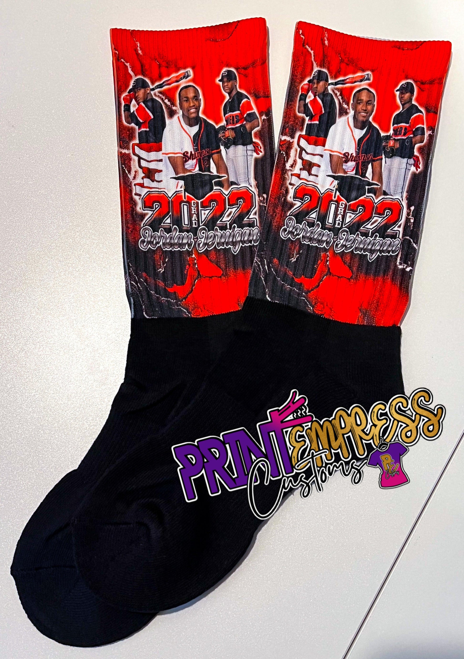 Custom: Socks (M) - Any Occasion - PRINT EMPRESS CUSTOMS LLC