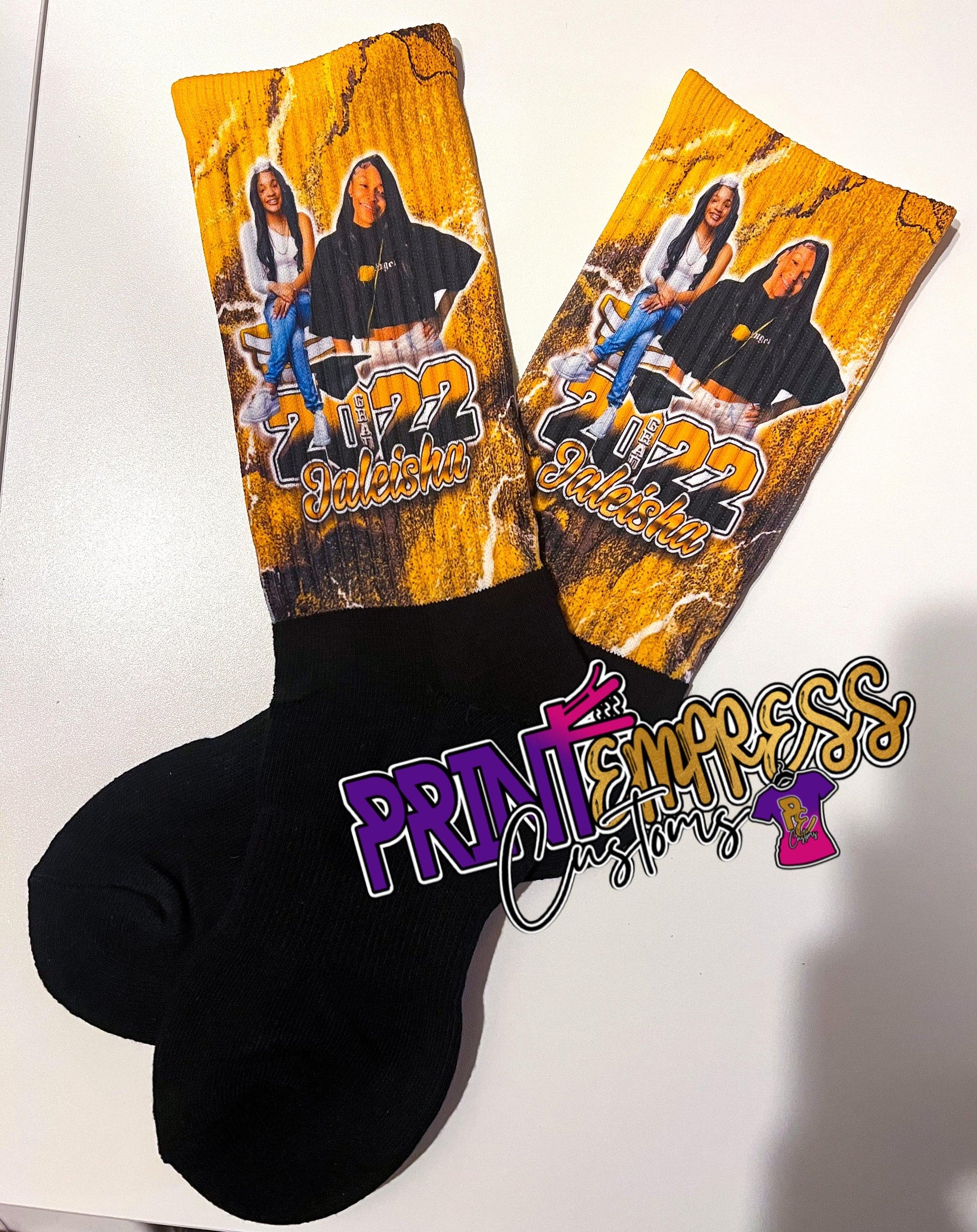 Custom: Socks (M) - Any Occasion - PRINT EMPRESS CUSTOMS LLC
