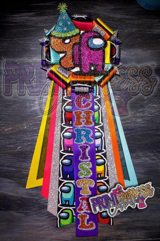 RESERVED: Custom Birthday Pin - PRINT EMPRESS CUSTOMS LLC