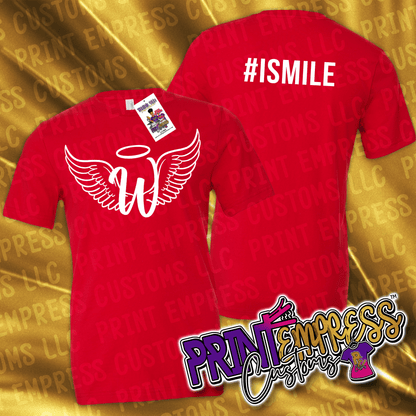 RESERVED - #ISMILE Front & Back Tee - PRINT EMPRESS CUSTOMS LLC