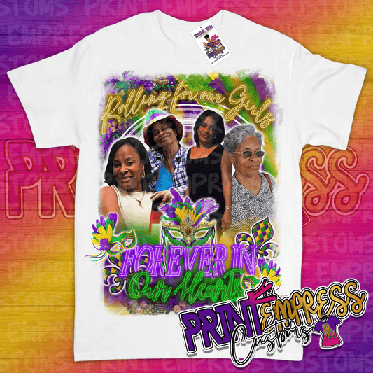 RESERVED - Rolling for Our Girls Tee - PRINT EMPRESS CUSTOMS LLC