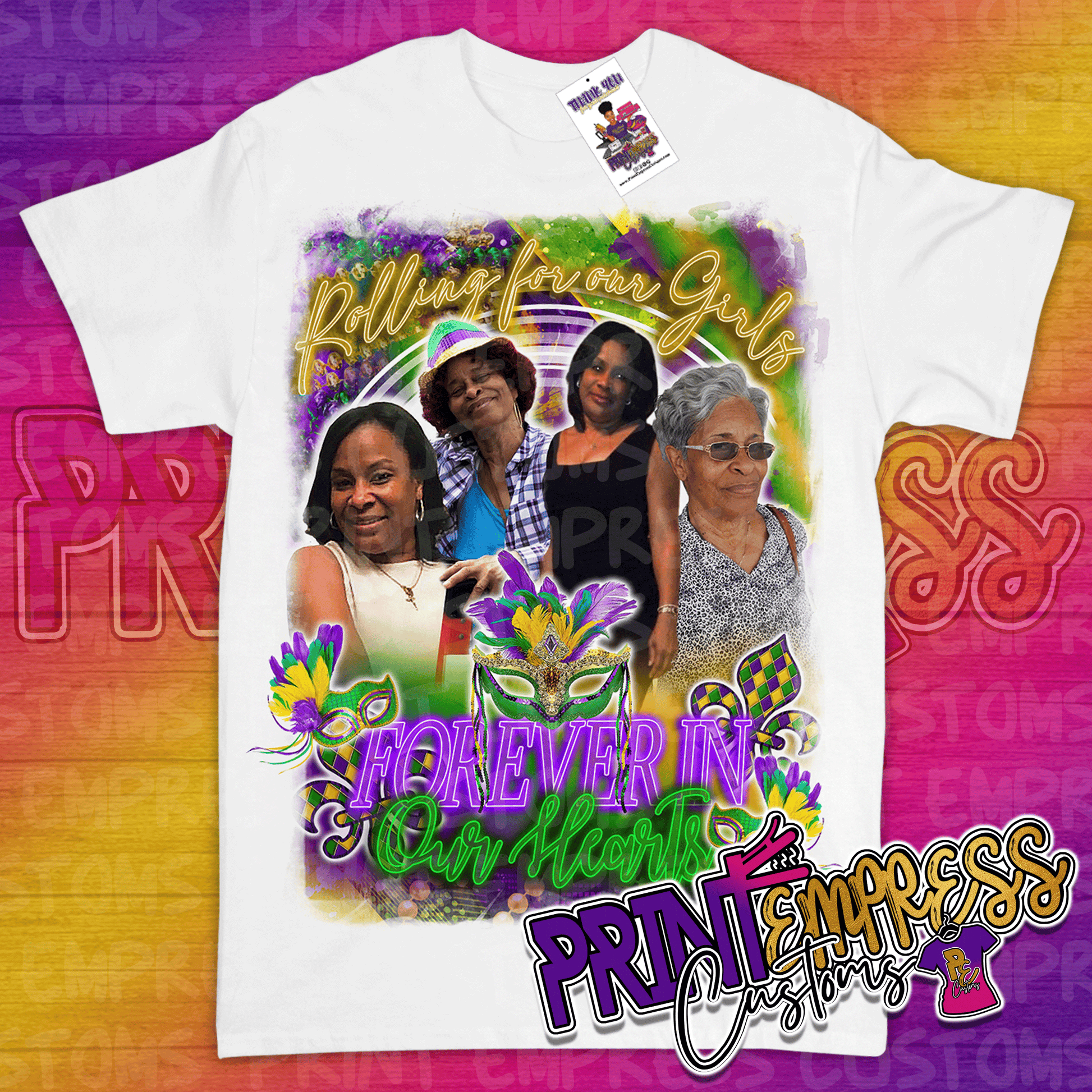 RESERVED - Rolling for Our Girls Tee - PRINT EMPRESS CUSTOMS LLC