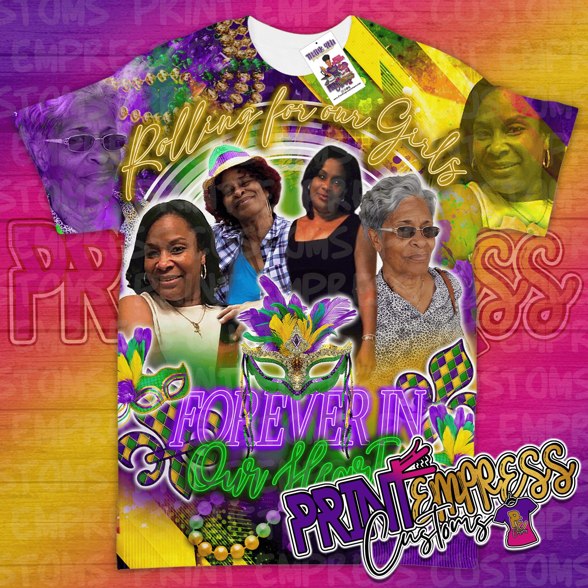 RESERVED - Rolling for Our Girls Tee - PRINT EMPRESS CUSTOMS LLC